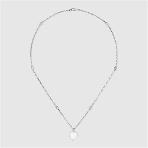 gucci heart necklace australia|gucci interlocking g heart necklace.